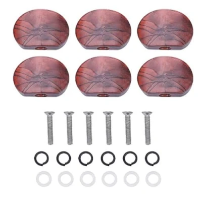 Imagen de Botón de Clavija Afinación Guitarra, 6 PCS/ Set Tuning Pegs Cabezas Maquinas Botones Acrílico para Guitarra(# 5)