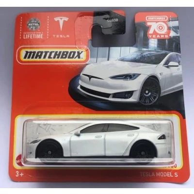Imagen de Matchbox 2023 Tesla Model S White 86/100 (tarjeta corta) HLC59