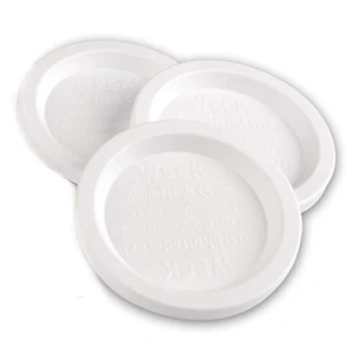 Imagen de Weck Tarro 5 unidades Keep Fresh tapas de plástico, Pack (= 2 pequeños 3/8 &quot;, 60 mm) Compatible con los modelos 080, 755, 760, 761, 762, 763, 764, 766, 902, 905, 975, 995