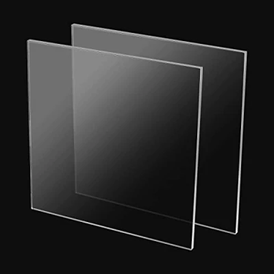 Imagen de MUKCHAP 2 hojas acrílicas transparentes de 10 mm, tablero acrílico plástico 300 x panel cuadrado para carteles, proyectos exhibición bricolaje, manualidades
