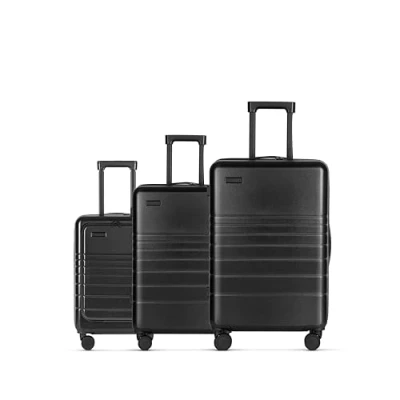 Imagen de ETERNITIVE Juego de Maletas I 3 Viaje ABS Tamaño: 75,5 x 48 32 cm con Cerradura TSA Maleta Ruedas 360 Mano Color: Negro