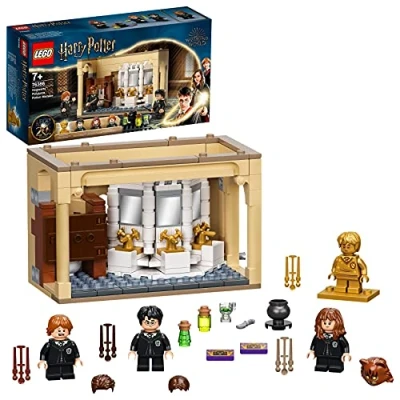 Imagen de LEGO 76386 Harry Potter Hogwarts Fallo De La Poción Multijugos, Juguete para el 20 Aniversario con Mini Figura Dorada