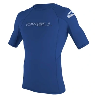 Imagen de O &#039;Neill Wetsuits Basic Skins S/S Crew Camiseta de poliester para hombre con proteccin UV azul Talla:large