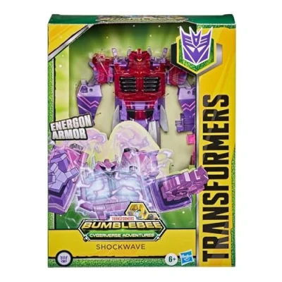 Imagen de Transformers Toys Cyberverse Ultimate Class Shockwave Figura de acción Combina con Energon Armour para encender niños a Partir 6 años, 9 Pulgadas