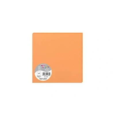 Imagen de Clairefontaine Pack 25 Sobres Polen 16 x cm, 210 g/m², color Clémentine 0