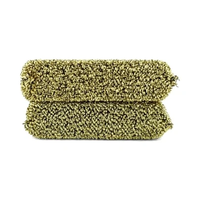 Imagen de D.RECT Esponjas de Acero para Teflón 2 Piezas Limpiador Ollas Ideal Sartenes Recubiertas, Ollas, Color Oro
