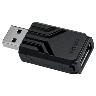 Imagen de ASUS ROG Polling Rate Booster White (para ratón y Teclado Gaming, tasas de polin inalámbricas con Cable hasta 8000 Hz, SpeedNova, sincronización Mejorada monitores, Blanco)