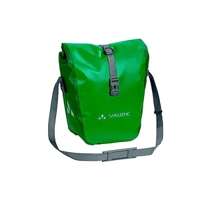 Imagen de VAUDE Aqua Front Alforjas delanteras para bicicleta, Juego de 2 bolsas adaptables a la carga e impermeables , Verde (Verde), 28 L (2 X 14 L)