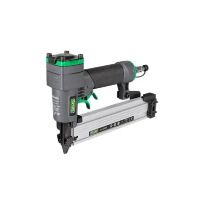 Imagen de SALKI CSK PB08 Clavadora Neumática Pistola de Clavos Neumática, para Trabajos Carpintería, Compatible con BRADS y PIN 0,8mm (GA21) 15 a 35mm longitud.