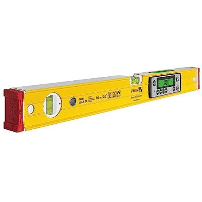 Imagen de STABILA TECH 196M DL Nivel de burbuja digital (resistente al agua y polvo, IP67, 2 pantallas digitales, sin calibración, con bolsa, 61 cm)