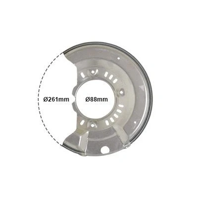 Imagen de VAN WEZEL 5430372 Chapa Protectora de Disco Freno Eje delantero, derecha TOYOTA: Yaris I Hatchback