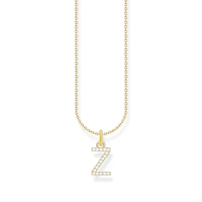 Imagen de THOMAS SABO Collar con letra N, plata de ley 925 y circonitas KE2253 051 14