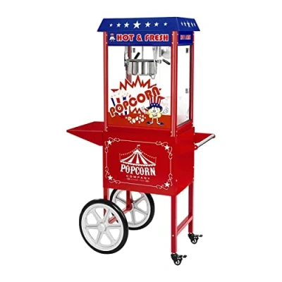 Imagen de Royal Catering RCPW 16.1 Palomitera con carrito 1.600 W