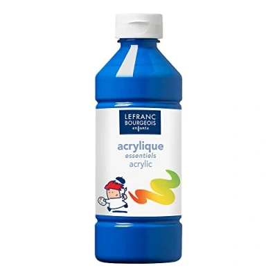 Imagen de Lefranc Bourgeois Pintura Acrílica Líquida, Color azul, 500 ml (Colart 188531)