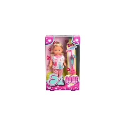 Imagen de Simba Evi Love Home Muñeca de Juguete con aspiradora función 2 en 1, 12 cm, a Partir 3 años