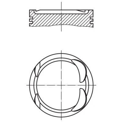 Imagen de MAHLE ORIGINAL 021 PI 00117 002 Pistóns 83,21 RENAULT: CLIO 2, TRAFIC 2 Kasten