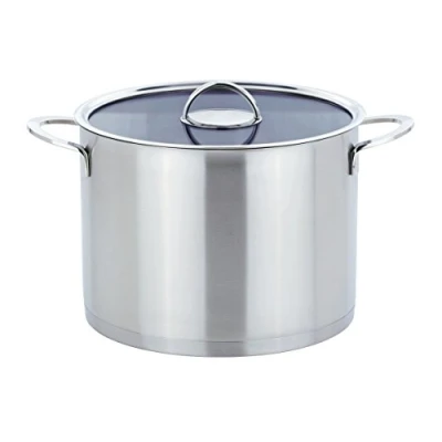 Imagen de GSW 893268 Elegance Todo eléctrica con Tapa de Cristal 26 cm/Aprox. 10,0 litros, Acero Inoxidable, Plata, 40 x 27,5 21,5 cm, 1 Unidad