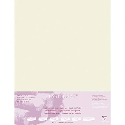 Imagen de Clairefontaine Ref 96166C Hojas para Sobres Pastelmat (paquete de 5 hojas) Tarjeta 360 g/m² 50 x 70 cm Color arena Especialmente formuladas usar con pasteles