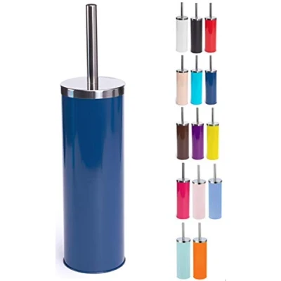 Imagen de MSV Escobilla de Inodoro Acero Inoxidable con depósito en Color Azul