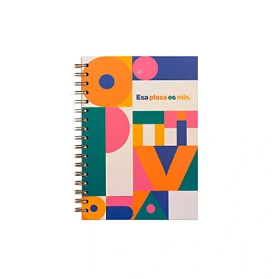 Imagen de UO Cuaderno Libreta A5, Esa plaza es mía. opositores oposiciones Tapa dura, 200 páginas, espiral (15x22 cm)