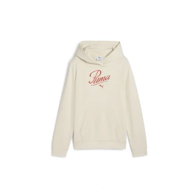 Imagen de Puma Essentials Script Youth Jersey con capucha para niños, Talla: 8a, Alpine snow