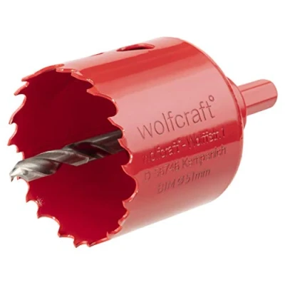 Imagen de wolfcraft Sierra de corona BiM I 5471000 Para materiales obra en seco, madera, plásticos y metales, profundidad corte 40 mm