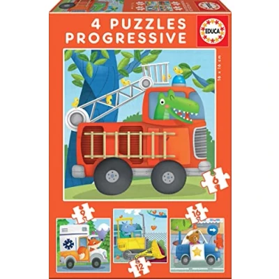Imagen de Educa Puzzles Progresivos Puzzle Infantil Patrulla de Rescate 6,9,12 y 16 Piezas a Partir 3 años (17144)