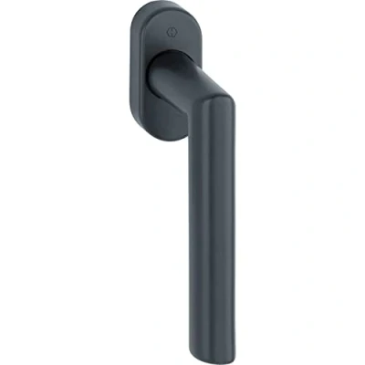Imagen de HOPPE 12034065 Manilla para Ventana Amsterdam con Eje Cuadrado de 7 x 37 mm, Acero Inoxidable, Color Negro Mate, Stift 7x37 mm Edelstahl schwarz matt