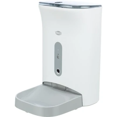 Imagen de TRIXIE Práctico alimentador automático TX8 Smart 2.0, 4.5 l/24 x 38 19 cm, Blanco/Gris 24344