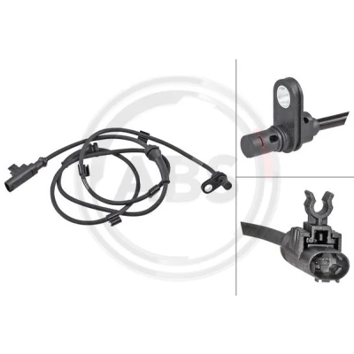 Imagen de A.B.S. 31873 Sensor de ABS activo 1225 negro SMART: Fortwo II Coupé