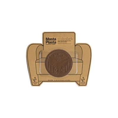 Imagen de MastaPlasta Parche Autoadhesivo Premium para Reparación Instantánea. CUERO MARRÓN CLARO 8cmx8cm. Diseño: ÁGUILA. o decoración. Asientos, Bolsos, Chaquetas