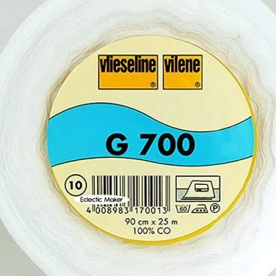 Imagen de Vilene G700 medio algodón Tejido entretela hierro en 1 Metre blanco