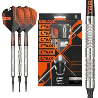 Imagen de Target Darts Crux 10 20G 90% Juego de Dardos tungsteno Punta Blanda