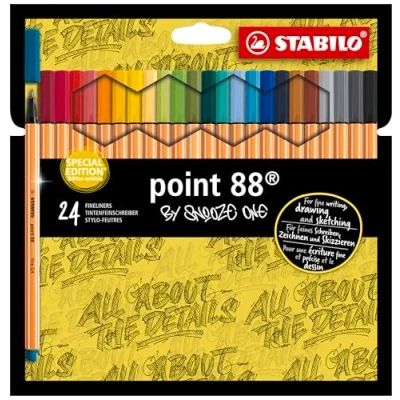 Imagen de Rotulador punta fina STABILO point 88 Estuche edición Snooze One con 24 colores