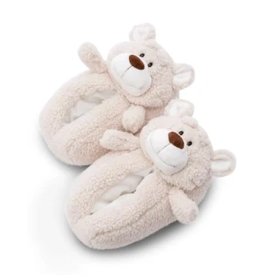 Imagen de NICI zapatillas Oso Bendix talla 38 41 L pantuflas de felpa para niños antideslizantes, Calentitas animales y adultos 49491