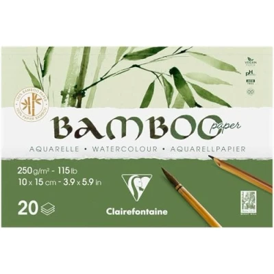 Imagen de Clairefontaine 975911C Bloc collé 20F Bambou 250g 10x15cm P