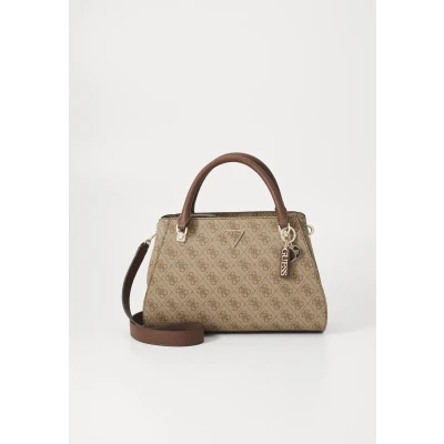 Imagen de GUESS Noelle Girlfriend Satchel Latte Logo/Brown