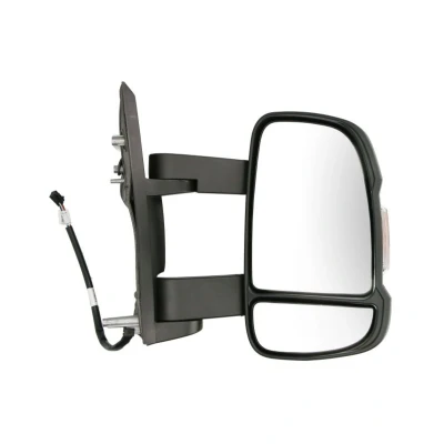 Imagen de espejo retrovisor Spj E 2348 derecha graneado blanco eléctrico convexo, calefactable, brazo tamaño intermedio para vehíc. con volante a la izqu