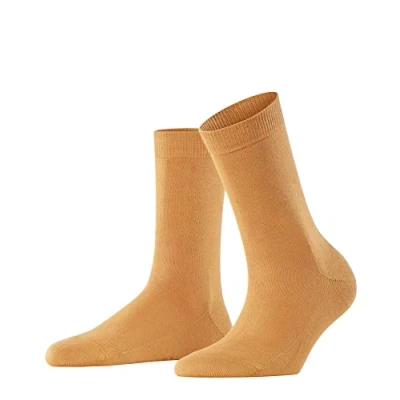 Imagen de FALKE Family W SO algodón sostenible unicolor 1 par, Calcetines Mujer, Amarillo (Amber 1851) nuevo ecológico, 39 42