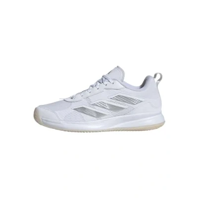 Imagen de adidas Performance Avaflash Zapatillas de tenis para tierra batida Cloud white/silver metallic, Mujer, Talla: 37 1/3, metallic