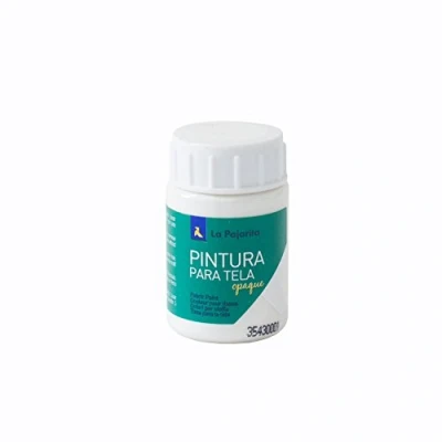 Imagen de Pintura para tela Opaque To 01 Blanco 35ML La Pajarita, de aplicación directa sobre