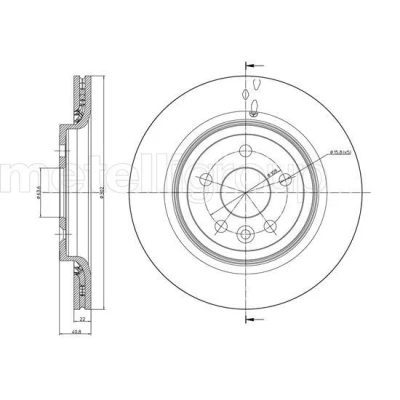 Imagen de Disco de freno METELLI 23 0993C