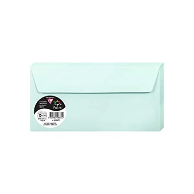 Imagen de Clairefontaine Pack de 20 sobres Pollen, color verde jade 22 x 11 0.10