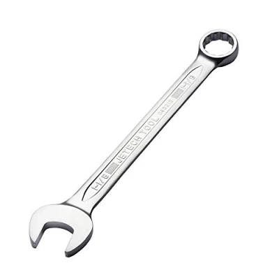 Imagen de Jetech Llave combinada de 1 1/8 pulgadas, diseño 12 puntos, desplazamiento 15 grados, fabricada con acero al cromo vanadio duradero en acabado arenado, forjado, tratado térmicamente
