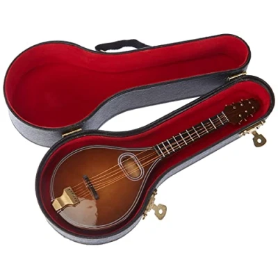 Imagen de GEWA 980640 Instrumentos en miniatura, mandolina con estuche, 15 cm