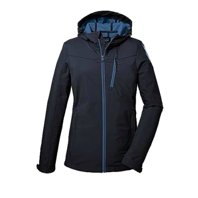 Imagen de killtec Mujer Chaqueta softshell/chaqueta outdoor con capucha KOS 89 WMN SFTSHLL JCKT, dark navy, 44, 39138 000