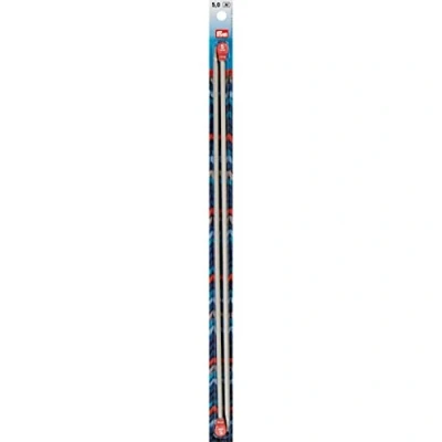 Imagen de Prym Agujas de Tejer para Chaqueta (Aluminio, 40 cm, 5,00 mm), Color Punto, Perla Gris, 5,0 mm, 2