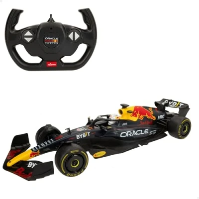 Imagen de ColorBaby 41286 Rastar Coche teledirigido F1 Oracle Red Bull Racing RB18, Licencia Oficial, Escala 1:12, Fórmula 1, Vehículo radiocontrol, Frecuencia 2.4 GHz, 6 direcciones, Juguetes teledirigidos