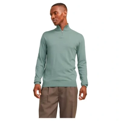 Imagen de Jack &amp; Jones Jjeemil HALF ZIP Jersey de punto, Hombre, Talla: XL, Iceberg green