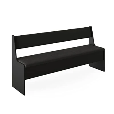 Imagen de Vicco Banco de Comedor Roman, Negro, 166.6 x 41.5 cm